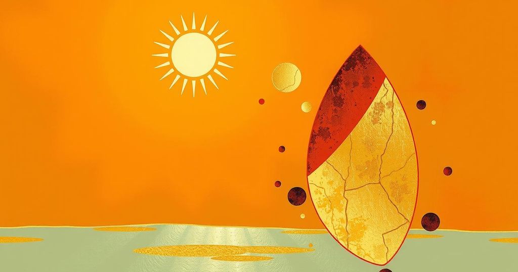 A vibrant sunlit background with abstract representations of confidence, energy, and warmth in shades of brown and gold.