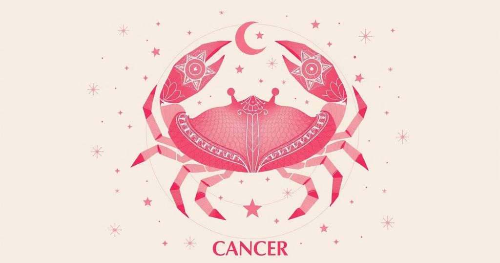 A vibrant astrological theme featuring light pink hues and celestial elements reflecting personality and positivity.