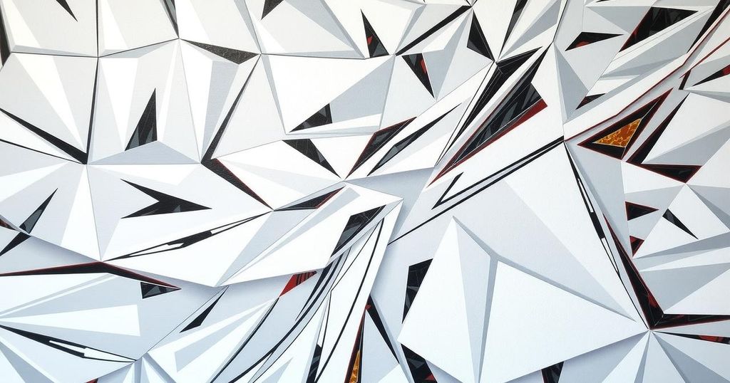 A vibrant silver geometric pattern symbolising enthusiasm and positivity for Aquarius horoscopes.