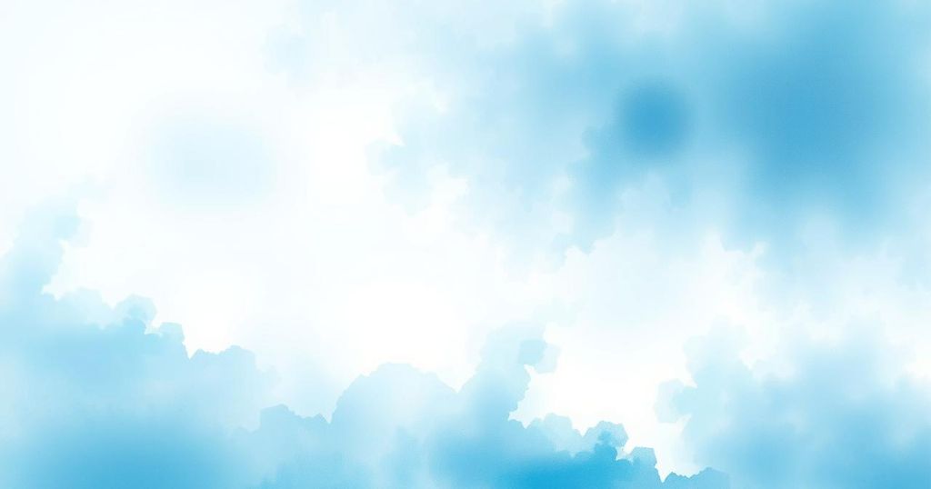 A tranquil sky blue background representing positivity and harmony, symbolising good fortune and wellness.
