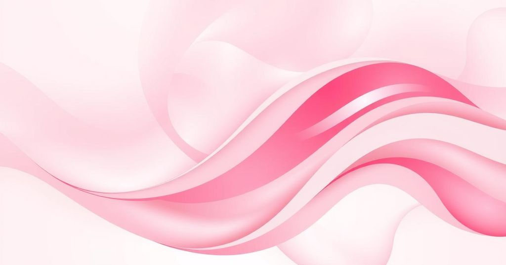 A serene abstract image featuring calming pink hues, symbolising improved communication and harmony for Cancer's day.