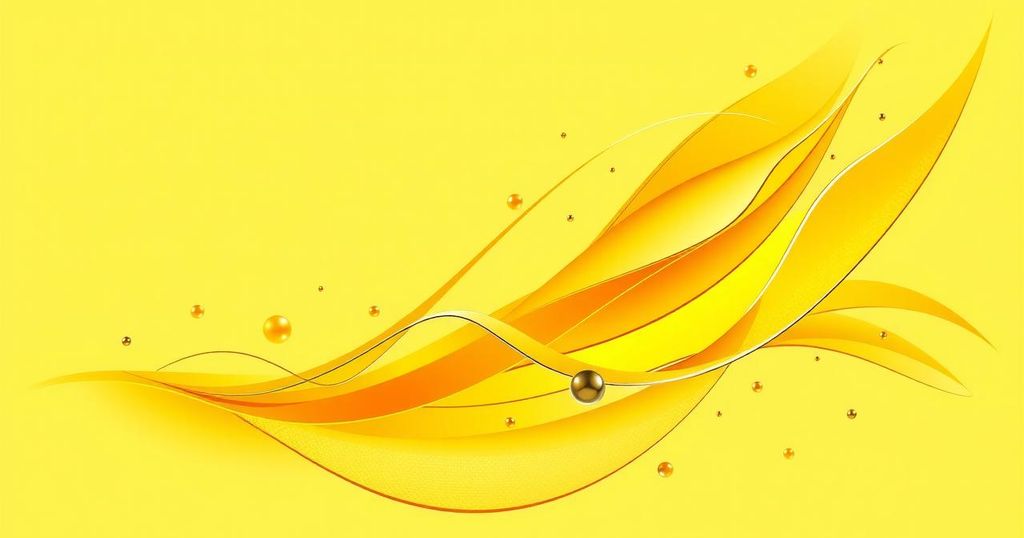 A vibrant yellow abstract design symbolising discipline and growth in various aspects of life.