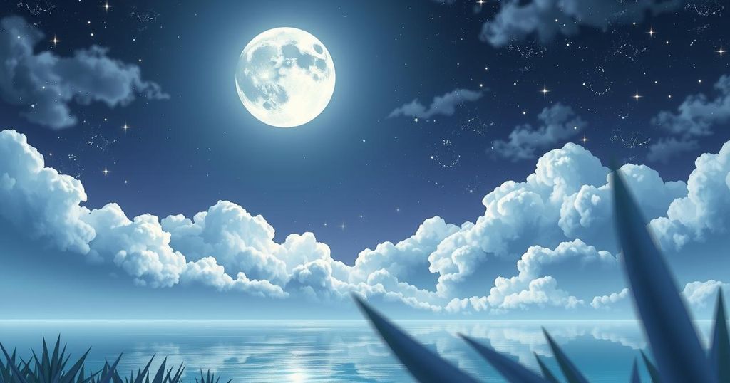 Celestial astrological scene with a Libra Moon reflecting harmonious energy for relationships and productivity.