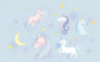 Cosmic astrology illustration with zodiac signs and celestial elements in soft pastel colours.