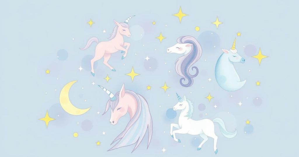 Cosmic astrology illustration with zodiac signs and celestial elements in soft pastel colours.