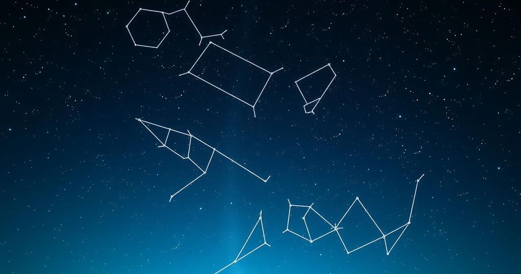 Constellation of Capricorn against a starry background, emphasising clarity and opportunities in life.