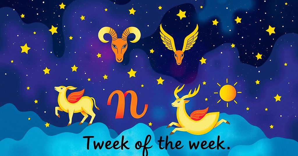 Zodiac signs represented by celestial symbols in stunning vibrant colours with astrological elements, showcasing astrology themes.