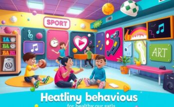 Digital games designed for adolescents promoting healthy behaviours and reducing substance use in a vibrant setting.