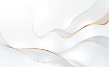 A serene abstract art piece in soft opal white shades showcasing confidence and positivity for a brighter day.