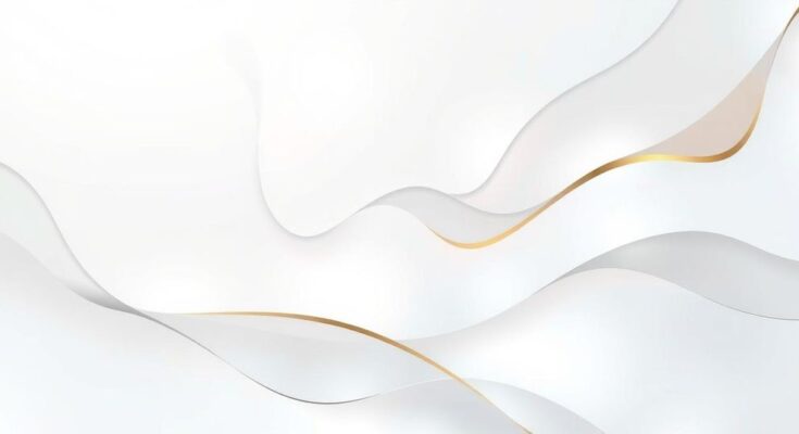 A serene abstract art piece in soft opal white shades showcasing confidence and positivity for a brighter day.