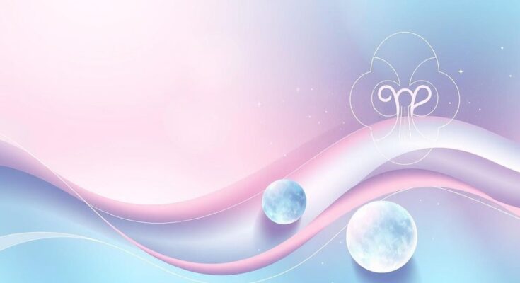 Astrological symbols with soft pastel colours representing emotions and intuition for zodiac signs.