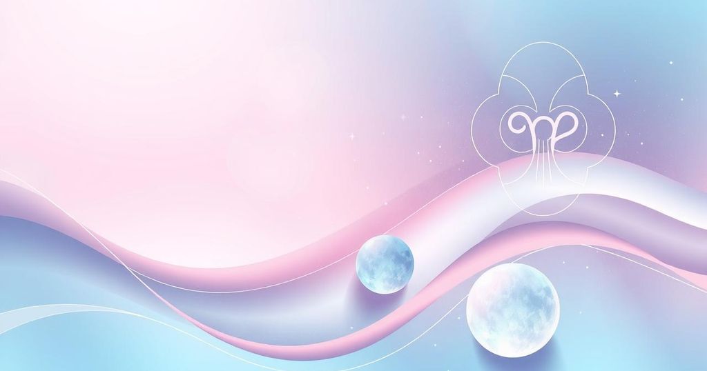 Astrological symbols with soft pastel colours representing emotions and intuition for zodiac signs.